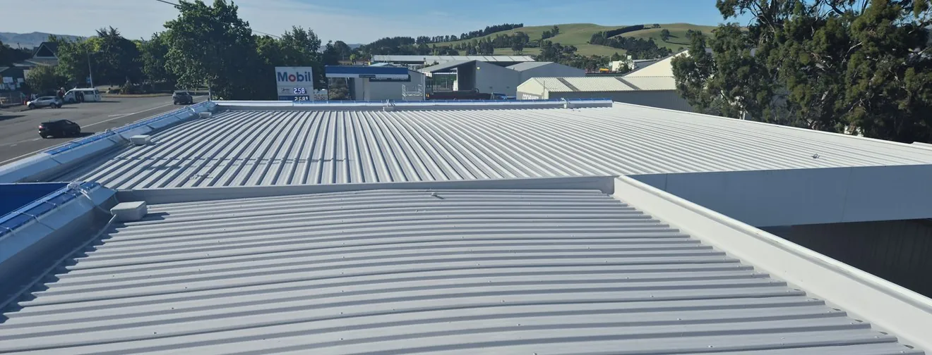 Completed membrane roof at ExxonMobil Amberley